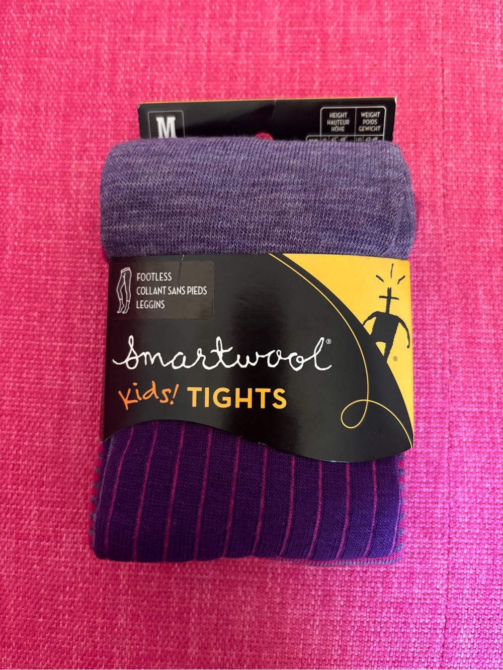 NWT Smartwool Kids Purple Footless Tights